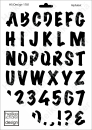Schablone-Stencil A4 252-1781 - Alphabet