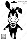 Schablone-Stencil A5 208-2120 Eselchen