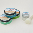 Satiniercreme Set Grün-Maigrün-Smaragd, 5-teilig