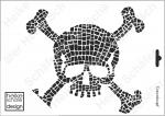 Schablone-Stencil A4 115-0402 Totenkopf