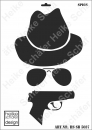 Schablone-Stencil A3 446-5037 Spion