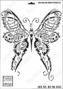Schablone-Stencil A3 250-5056 Spitzenschmetterling