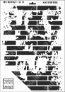 Schablone-Stencil A3 262-5111 Mauerwerk