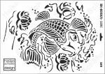 Schablone-Stencil A3 277-5197 Koi Karpfen