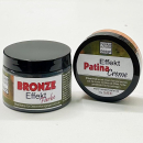 Bronze Effekt Set mit Kupfer Patina, 2-teilig