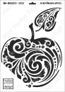 Schablone-Stencil A3 399-5221 Schnörkelapfel