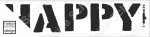 Schablone-Stencil A3 036-5410/1 Happy (10x42cm)