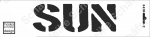 Schablone-Stencil A3 037-5410/2 Sun (10x42cm)