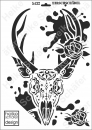 Schablone-Stencil A3 099-5432 Hirschschädel
