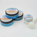 Satiniercreme Set Blau-Türkis-Capriblau, 5-teilig