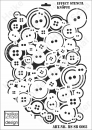 Schablone-Stencil A3 332-6003 Knöpfe