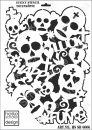 Schablone-Stencil A3 286-6006 Effect Totenköpfe