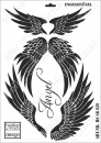 Schablone-Stencil A3 353-0659 Engelsflügel