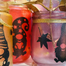 07.12.25 - Satiniercreme Set Wichtel, 5-teilig, Rot-Orange