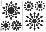 Schablone-Stencil A5 226-7032 selbstklebend - Mandalas