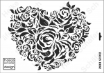 Schablone-Stencil A3 179-0725 Rosenherz