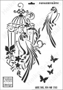 Schablone-Stencil A3 165-0793 Papageienkäfig
