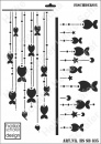 Schablone-Stencil A3 146-0835 Fischdekor