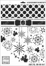 Schablone-Stencil A3 374-0847 Schneekristalldesign