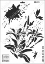 Schablone-Stencil A3 312-0979 Lilien