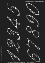 LS28 A4 Easy Style Wisch Schablone, Motiv Zahlen