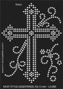 LS05 A5 Easy Style Wisch Schablone, Motiv Kreuz