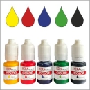 KERA- Style Color - Set: Gelb, Rot, Blau, Grün, Schwarz - 5x10ml