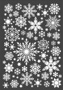 3D-Rub On Aufkleber -Eiskristalle in Weiss - RB3-005