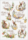 3D-Rub On Aufkleber - Frohe Ostern - RB3-062