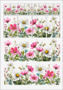 3D-Rub On Aufkleber - Blumenwiese im Rechteck - RB3-103