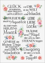 3D-Rub On Aufkleber - Rosen und Texte - RB3-132