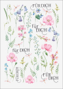 3D-Rub On Aufkleber - Blumenwiese 2 - RB3-135
