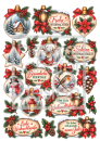3D-Rub On Aufkleber - Weihnachtshänger - RB3-166