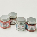 Satiniercreme Set Apricot-Taupe-Kupfer-Silber, 4-teilig