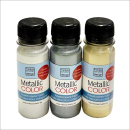 Metallic Color Set - 3x60ml, Silber-Anthrazit-Champagner