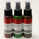 Spray'n Style- Textilspray Set, 3.teilig - Bordeaux-Grün-Braun