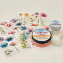 Satiniercreme Set Aquarell + Satinier Creme Lachs, 5-teilig